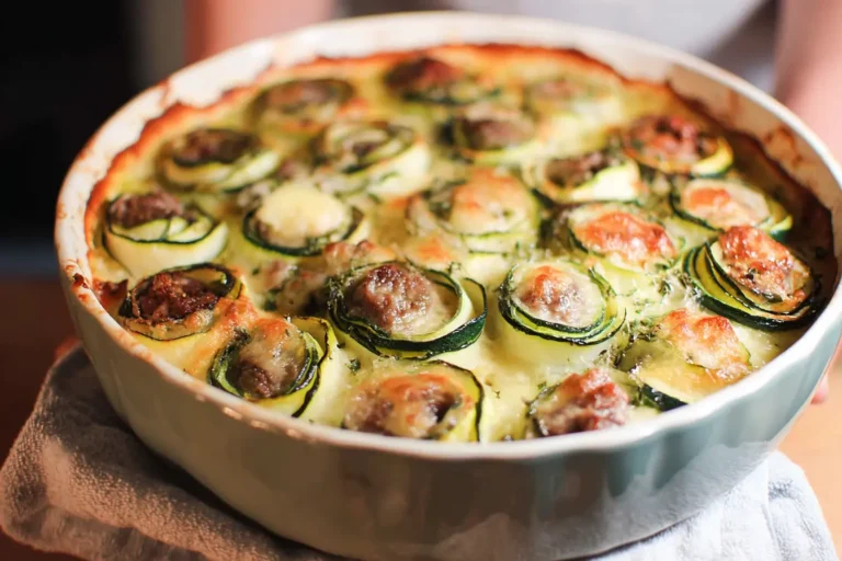 gratin roulés courgette boeuf