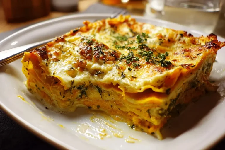 lasagne végétariennes courge blettes