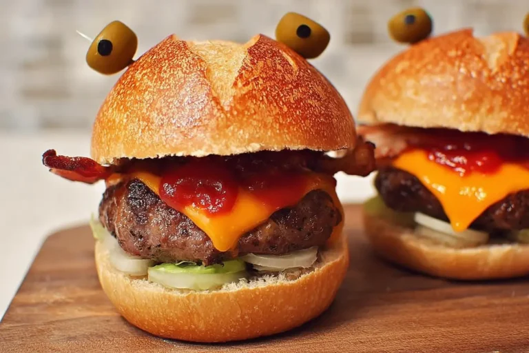 monster burgers cheddar