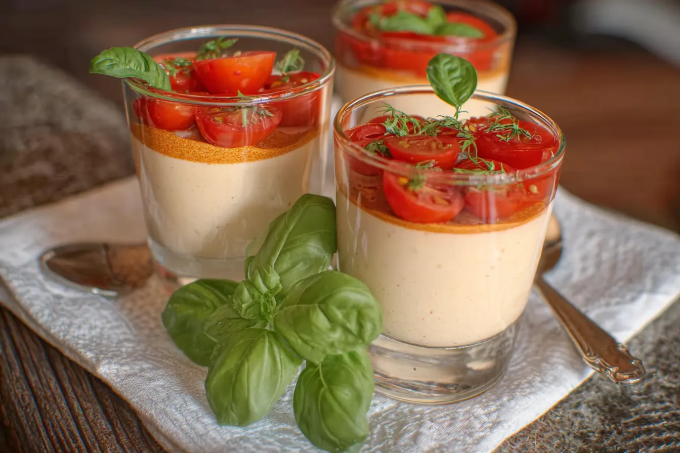mousse tomate basilic