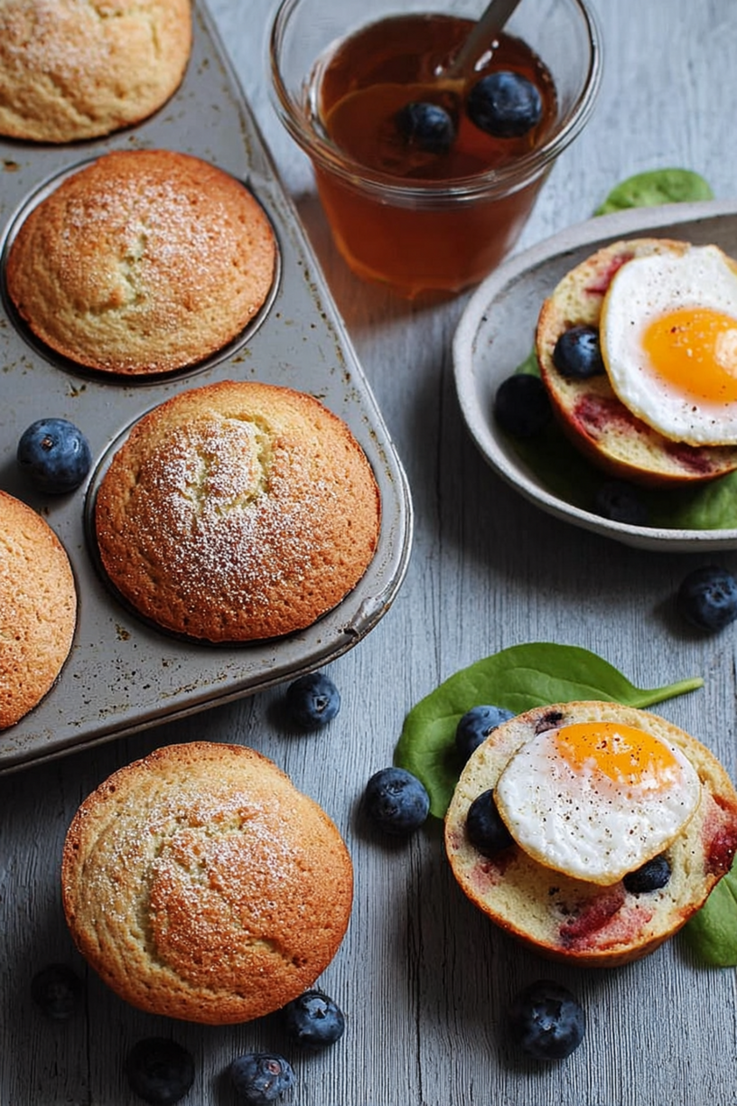 muffins farine complète oeufs mollets