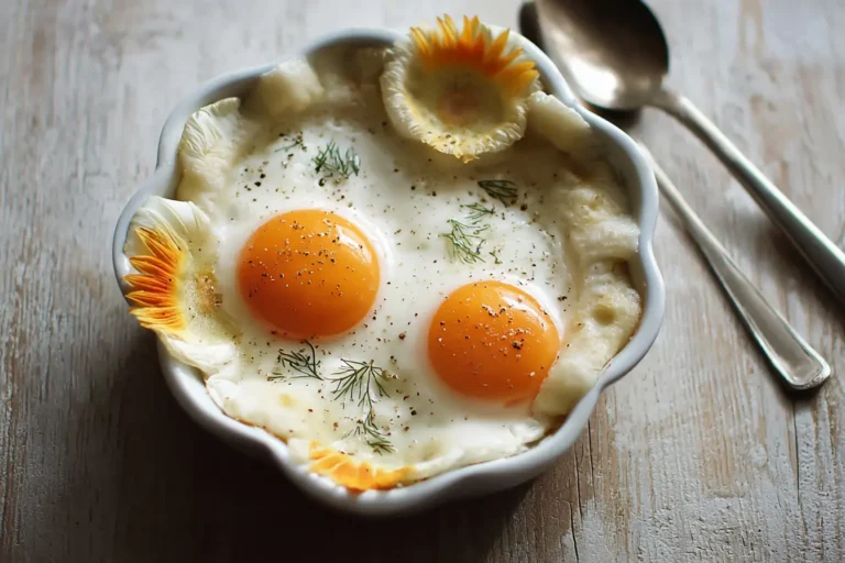 oeufs nid purée chou fleur