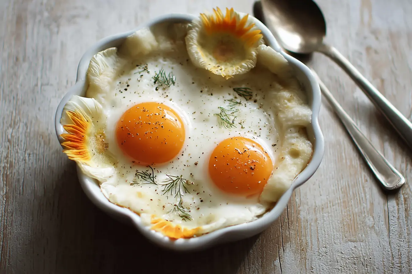oeufs nid purée chou fleur