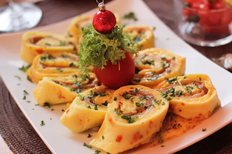 omelette roulée purée lentilles corail