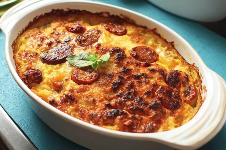 parmentier banane plantain chorizo