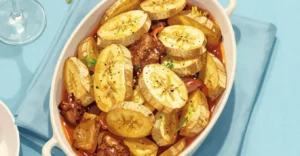 parmentier banane plantain chorizo