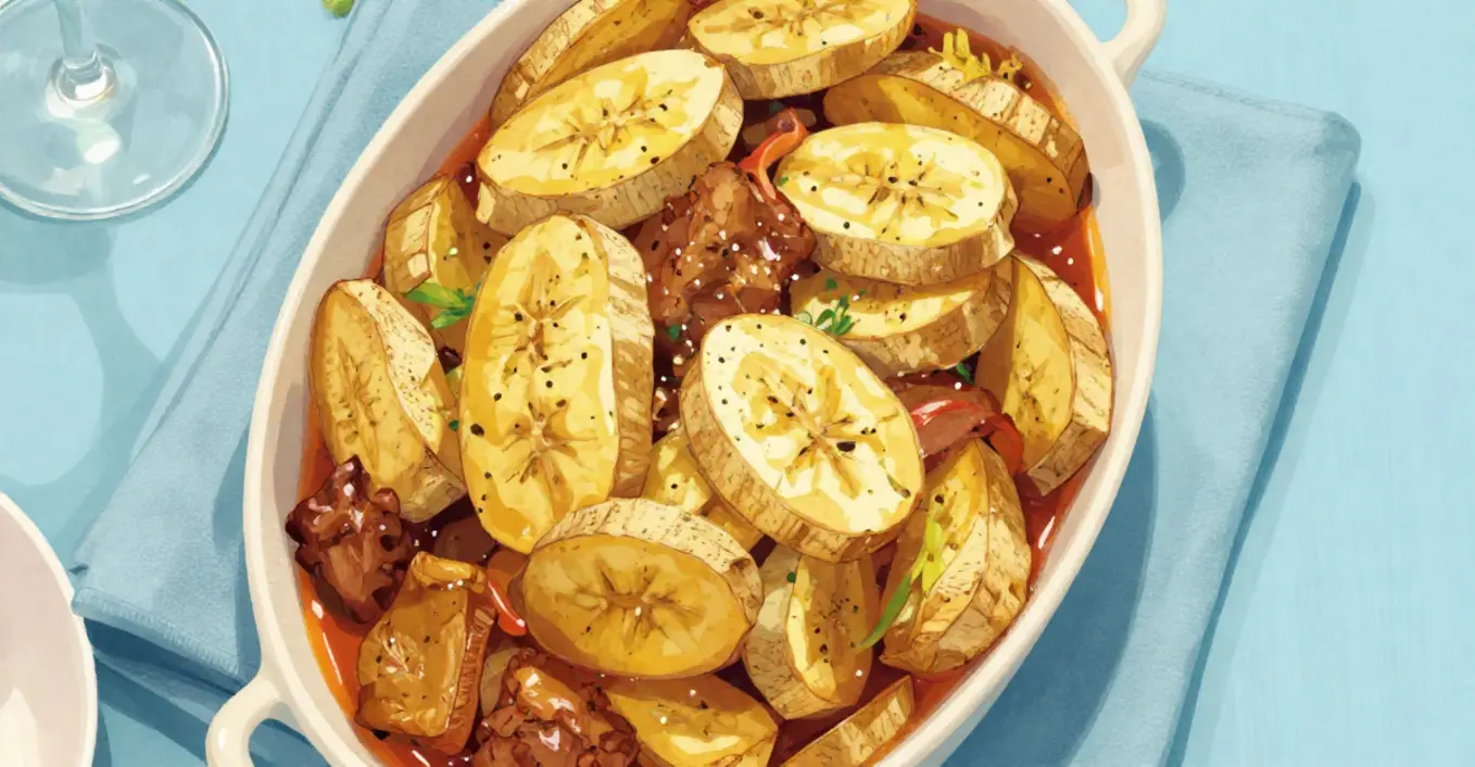 parmentier banane plantain chorizo