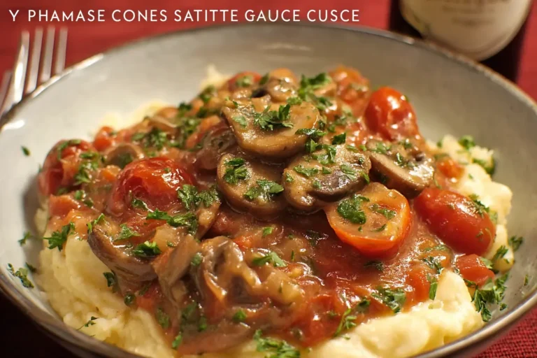 Pâte sauce crémeuse aux champignons et à la tomate