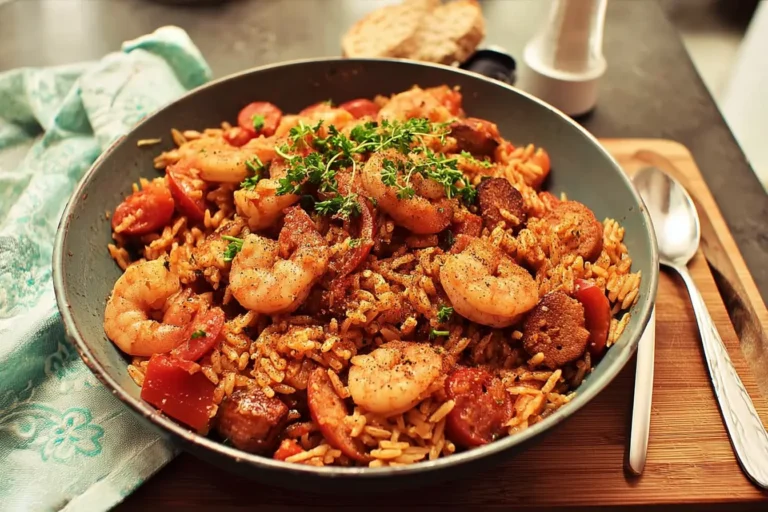 pâtes épices cajun façon jambalaya