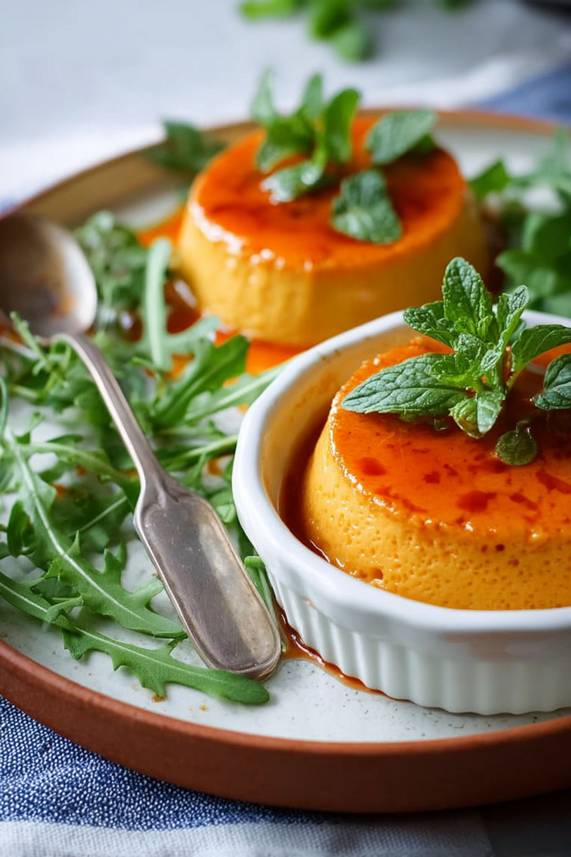 petits flans carotte l'estragon