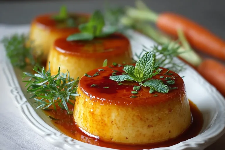 petits flans carotte l'estragon