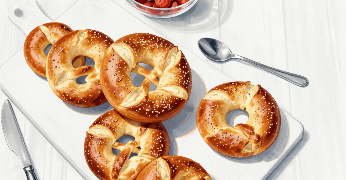 petits pains façon bretzel