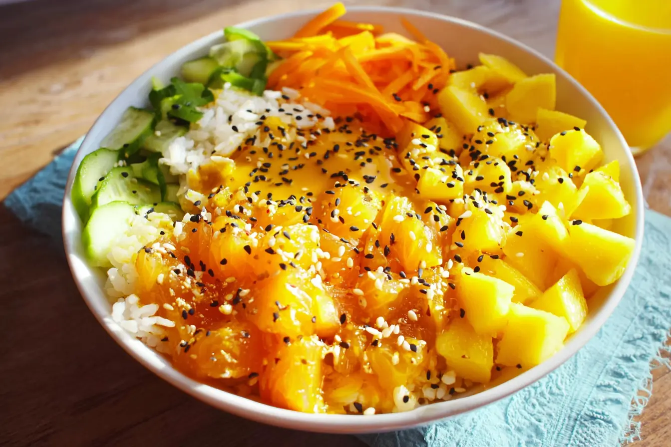 poke bowl jaune