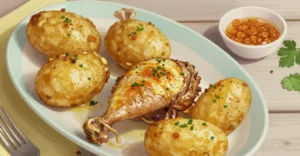 pomme terre farcie poulet