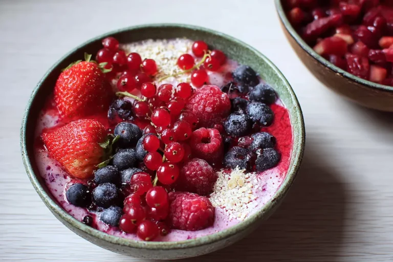 porridge fruits rouges
