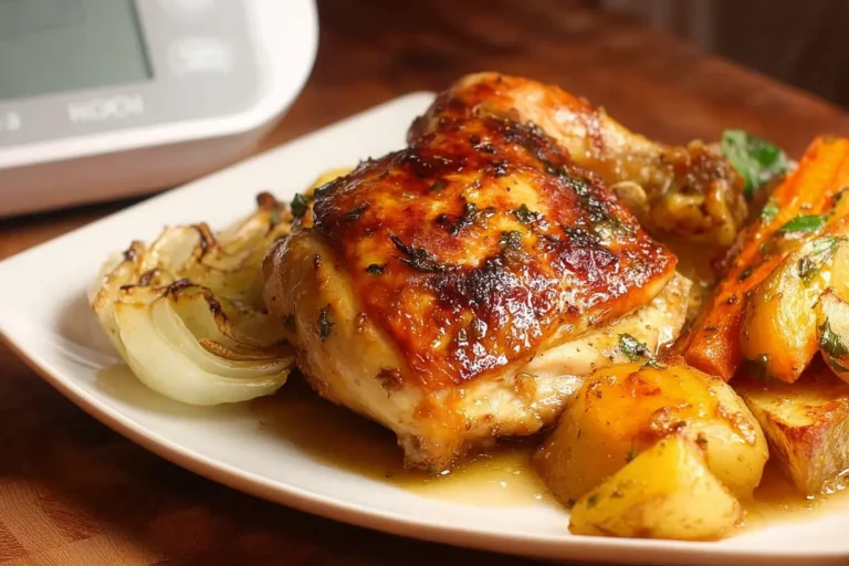 poulet sirop érable moutarde panais
