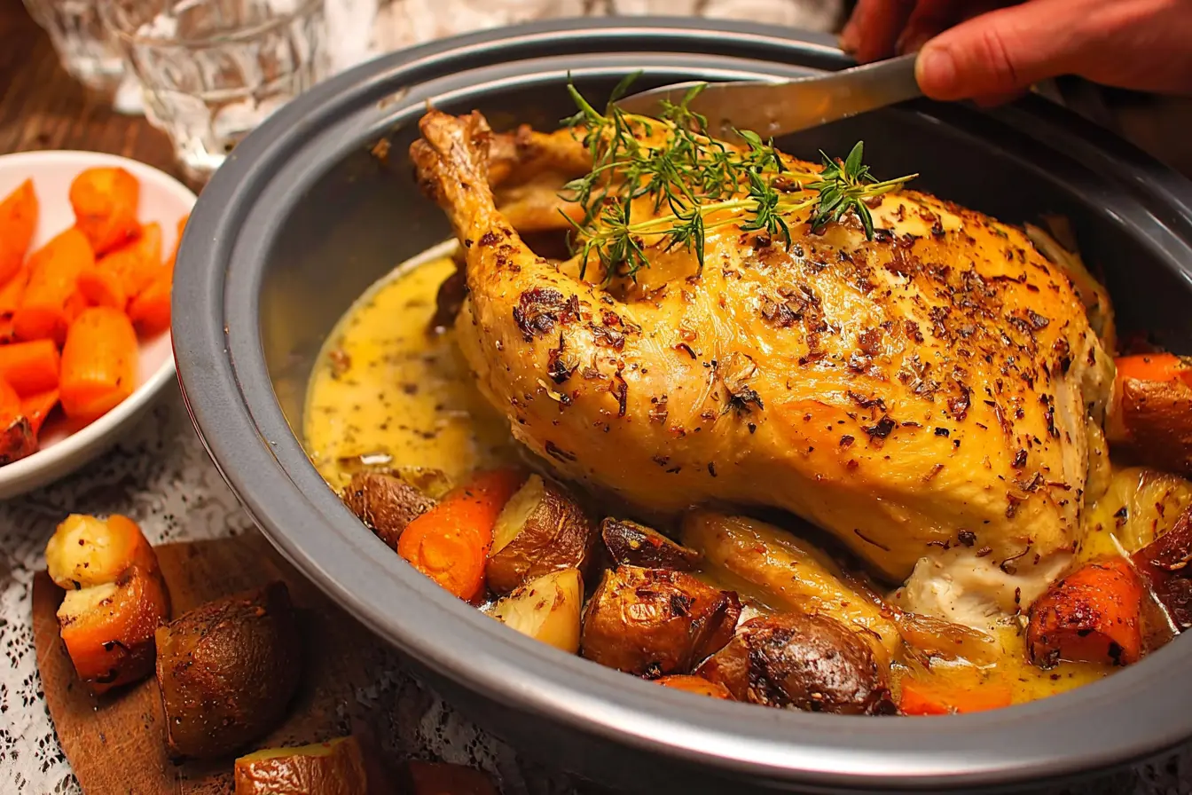 poulet vin jaune vapeur