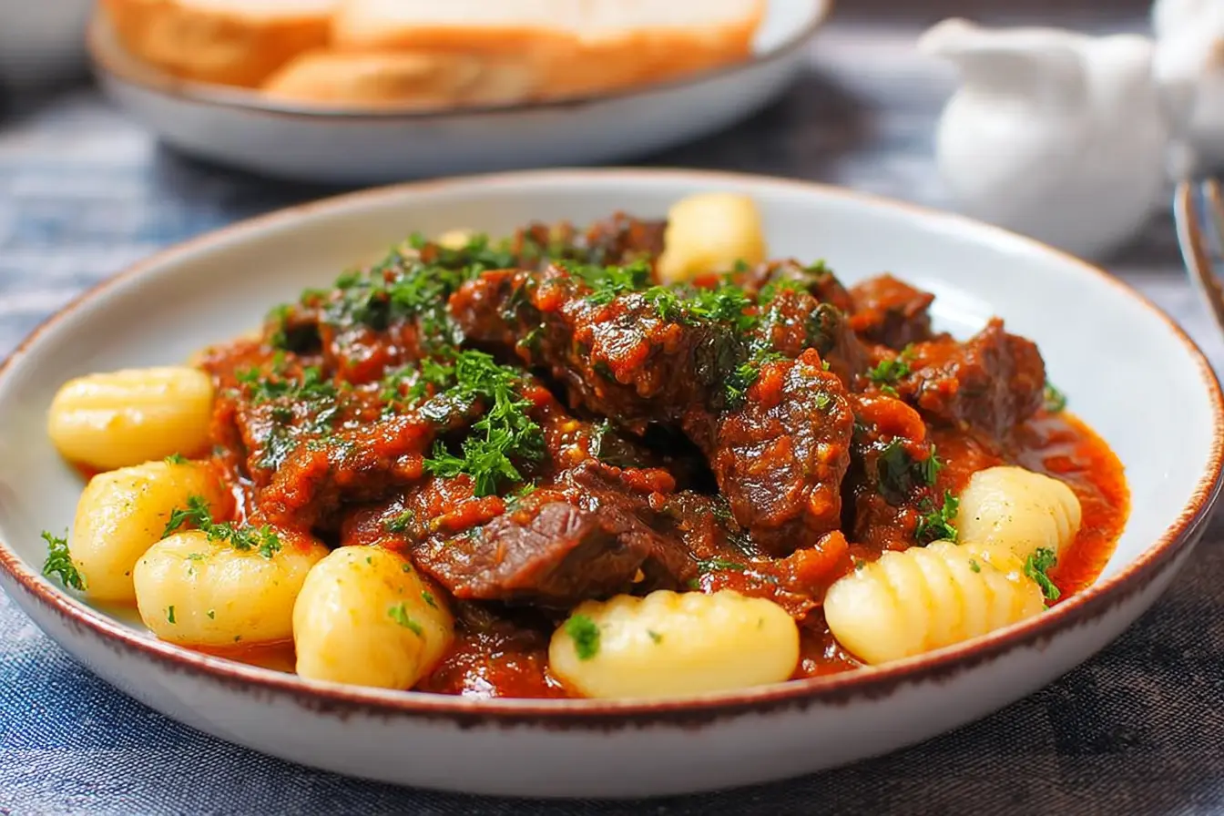 Ragoût bœuf gnocchi