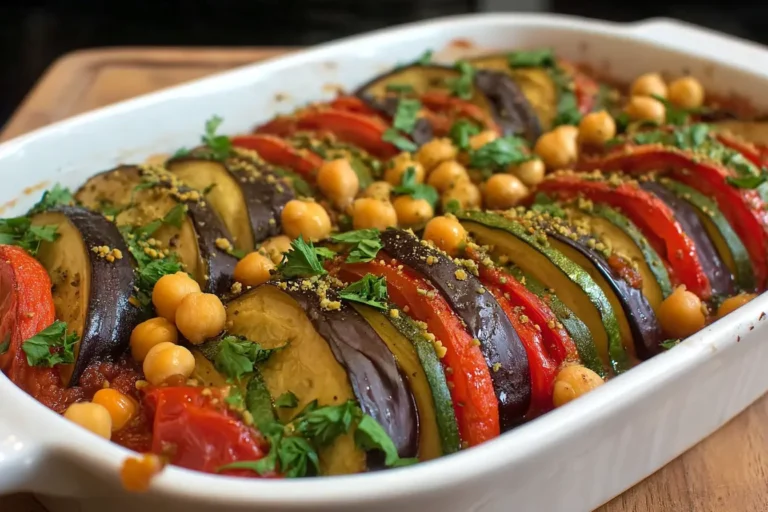 ratatouille aubergines pois chiches