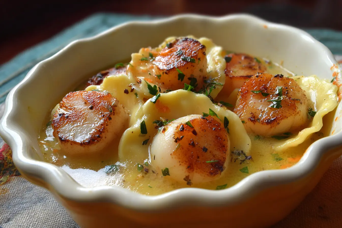 Ravioles Saint-Jacques Sauce Aigre