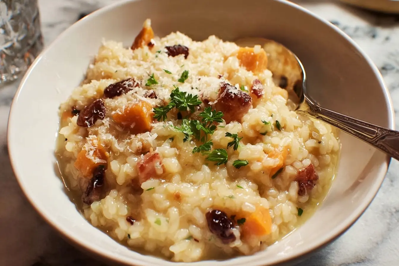 risotto patate douce châtaignes