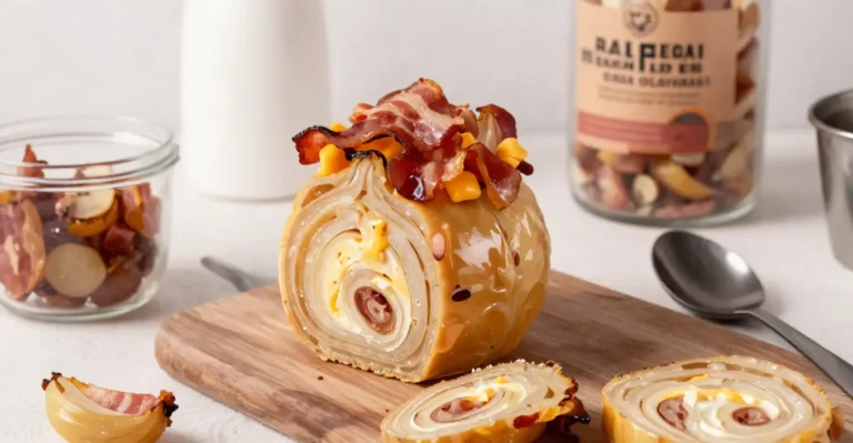 roulés cheddar bacon oignons caramélisés
