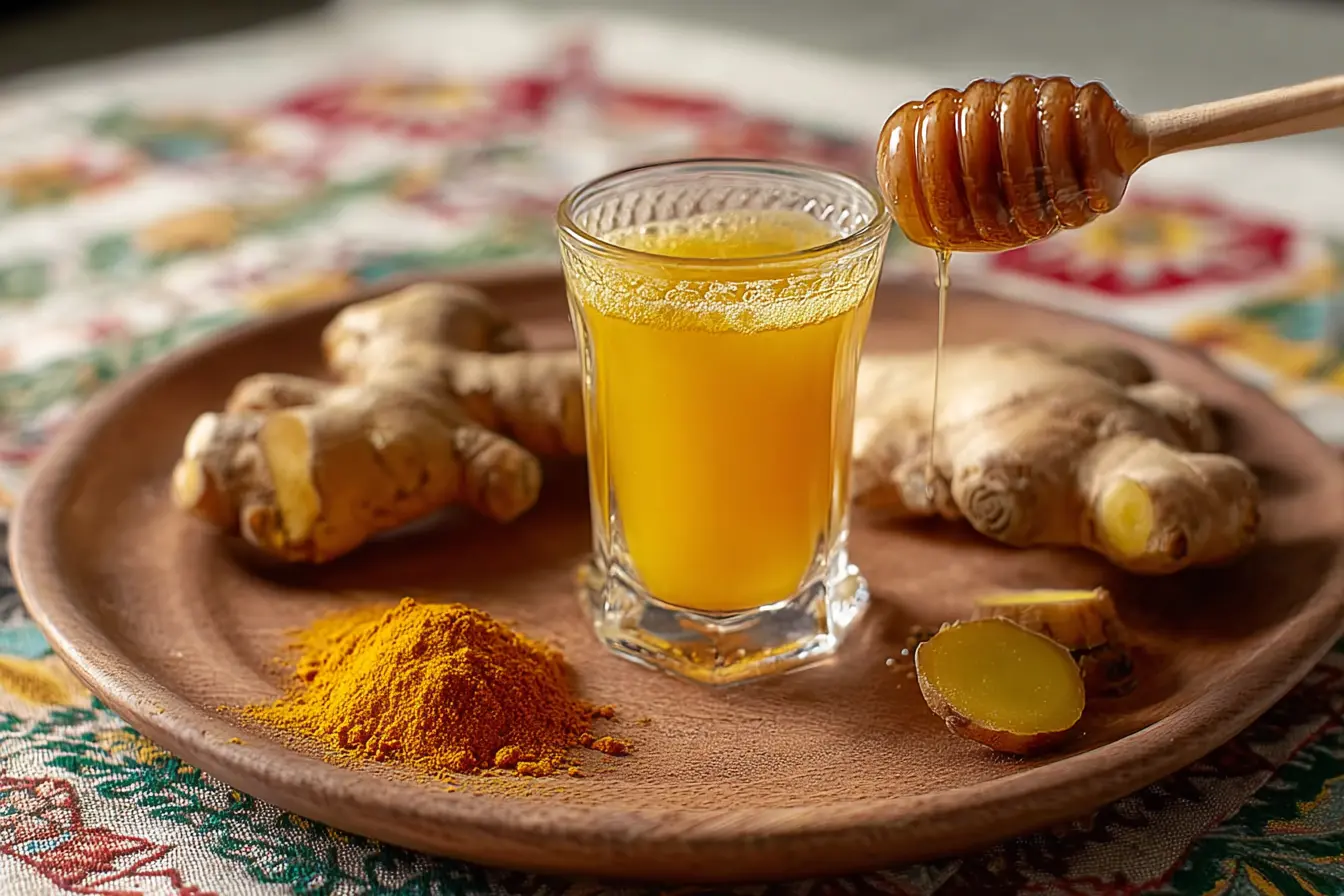 Shot Immunostimulant au Gingembre Curcuma et Miel