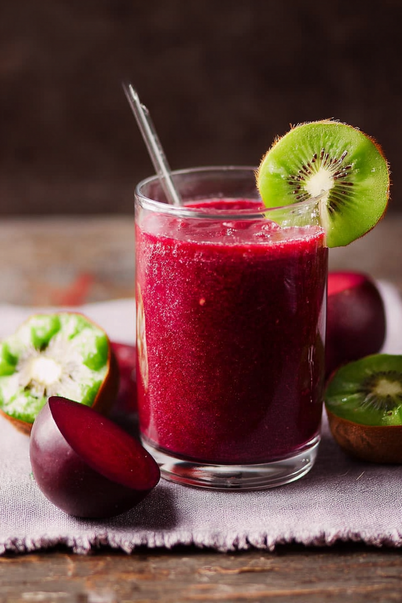 smoothie betterave banane kiwi