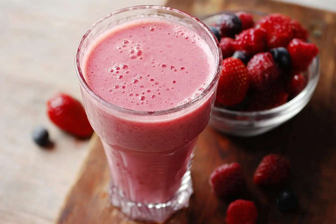 smoothie fruits rouges