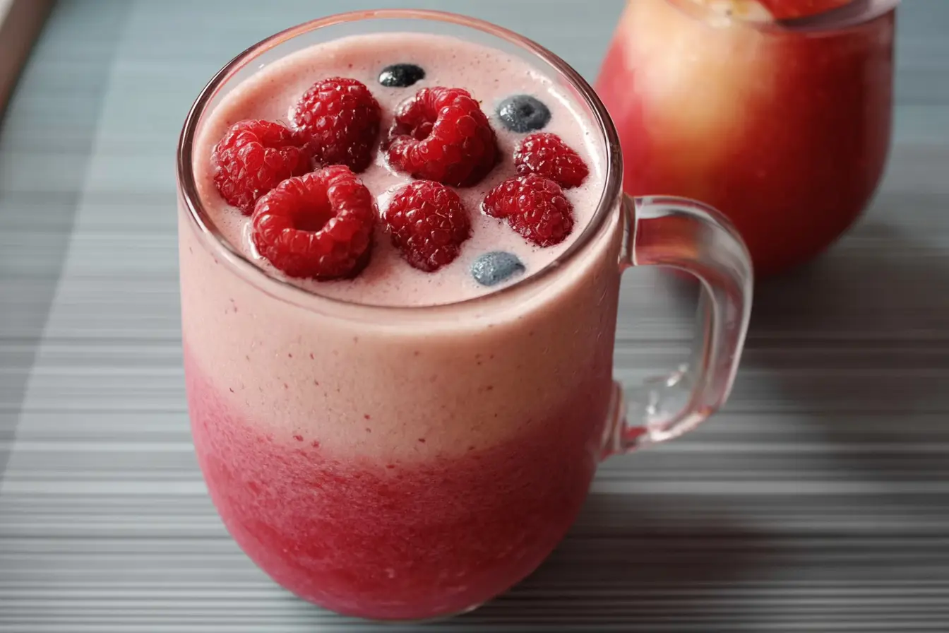 smoothie fruits rouges lait