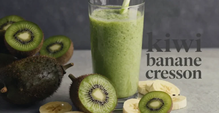smoothie kiwi banane cresson