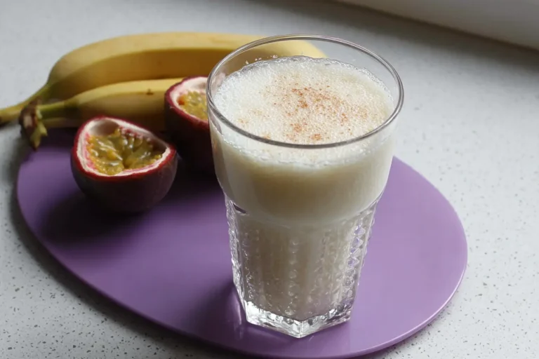 smoothie lait soja banane passion