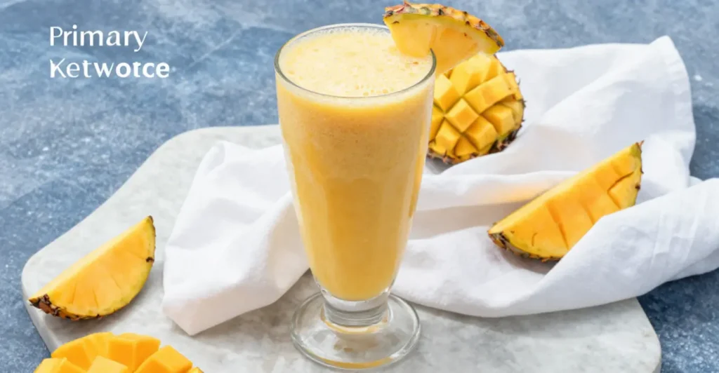 smoothie mangue ananas gingembre