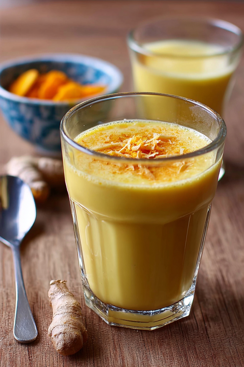 smoothie orange banane curcuma