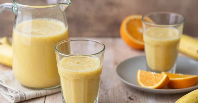 smoothie orange banane curcuma