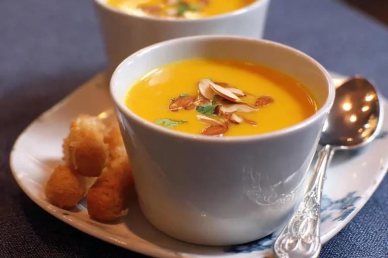 soupe butternut curry amandes