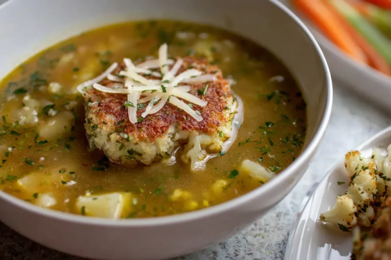 soupe chou Fleur parmesan filet