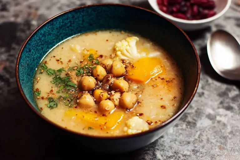 soupe chou fleur pois chiches