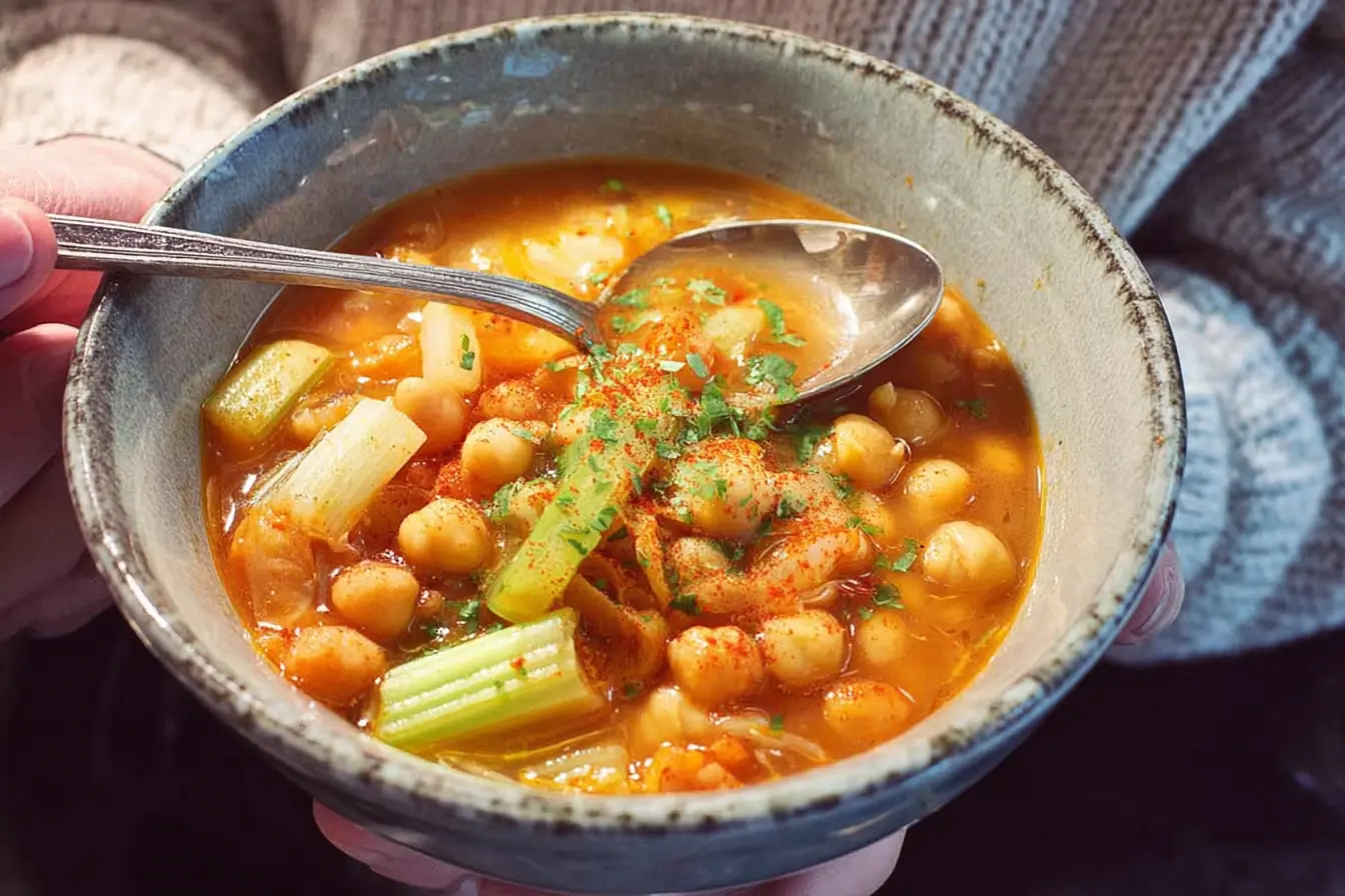 soupe complète pois chiches poireau