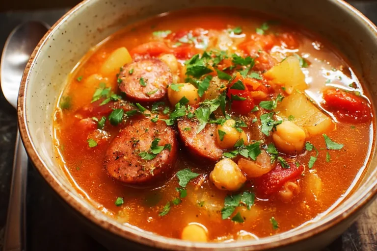 soupe espagnole chorizo pois chiches