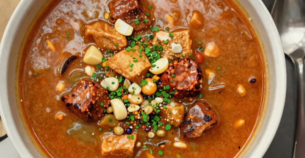 Délicieuse soupe espagnole chorizo pois chiches en 50 minutes
