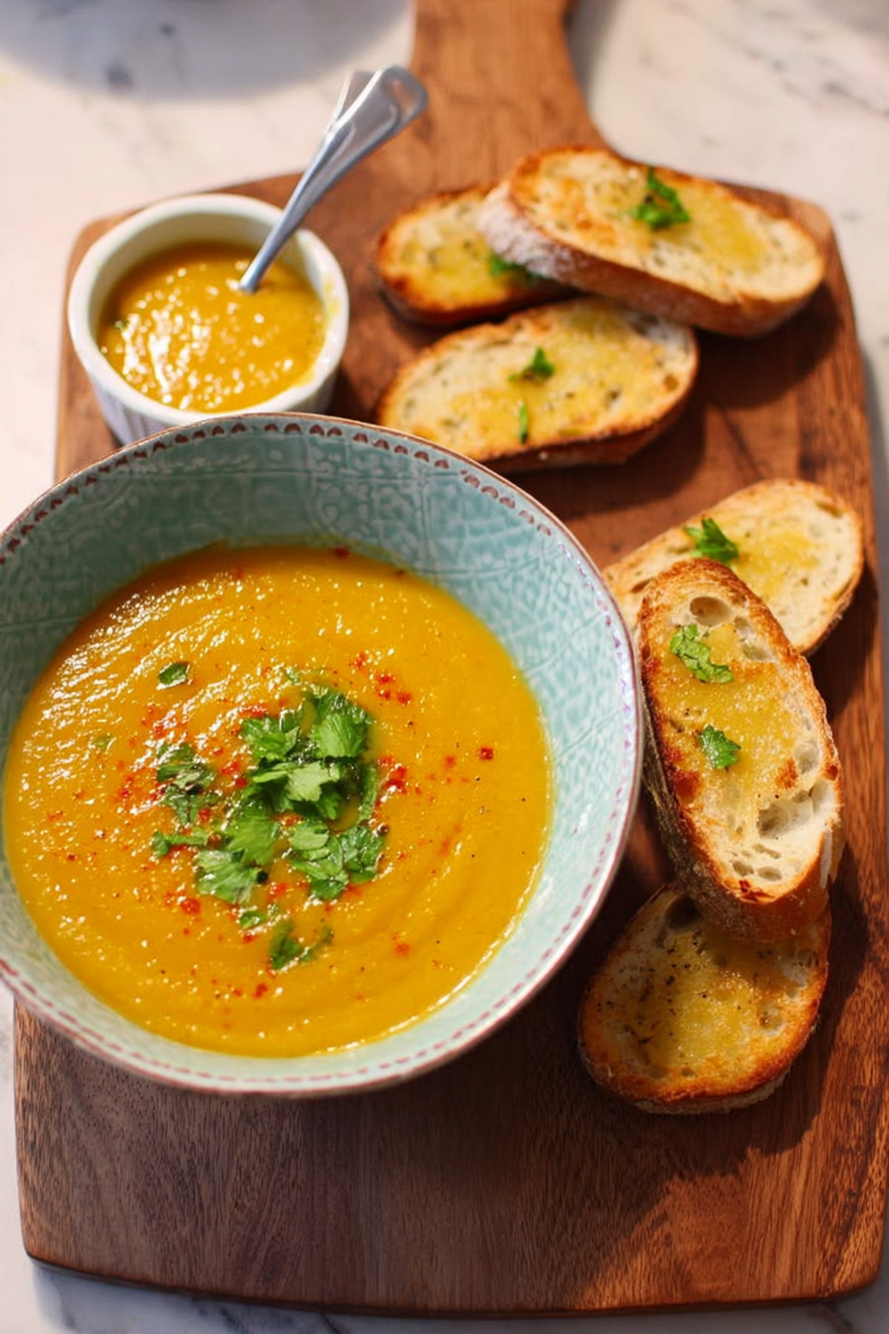 soupe légumes tartines maroilles