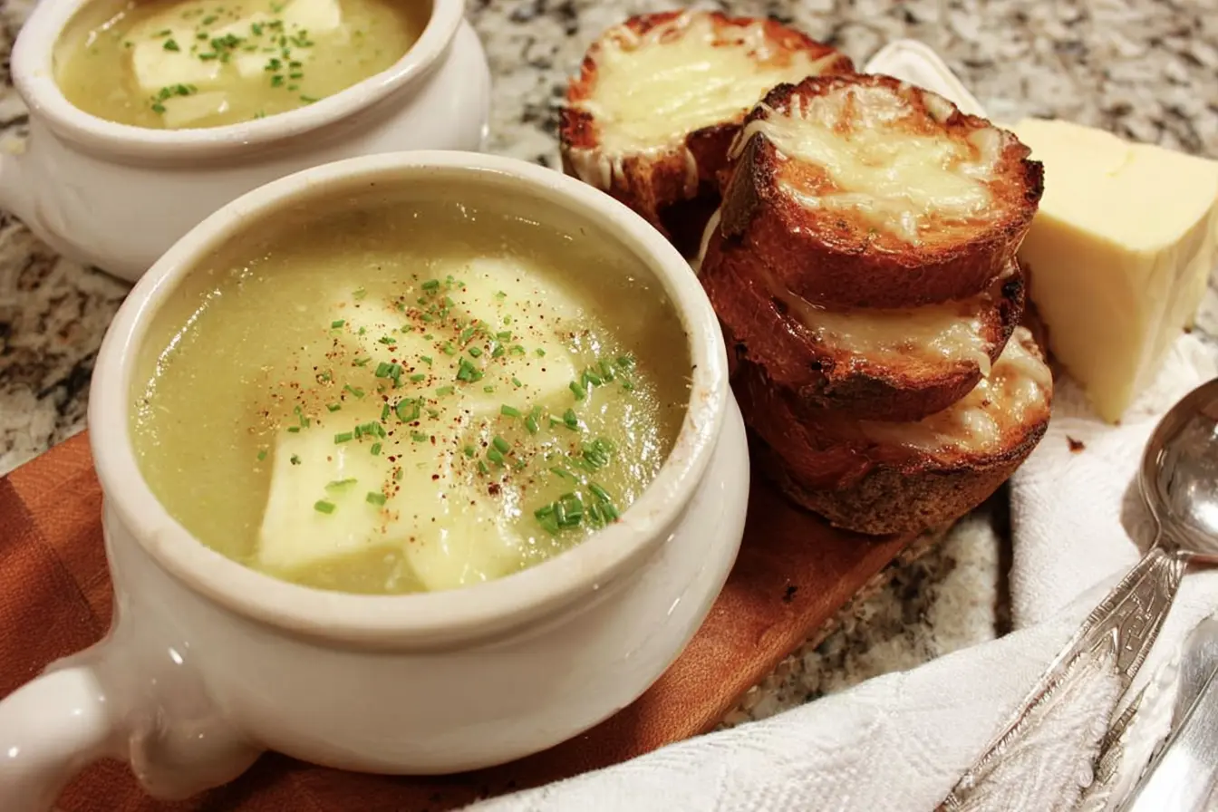 soupe poireaux brie pommes terre