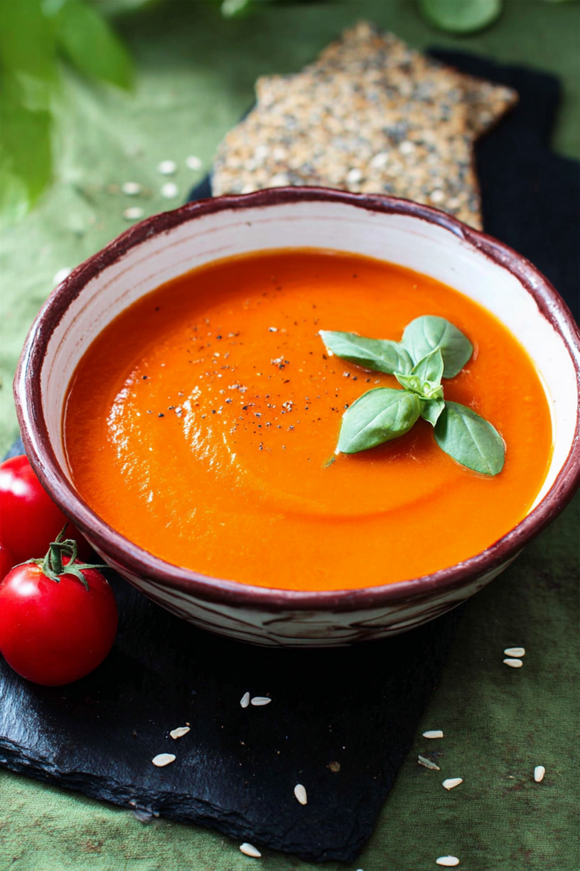 soupe tomate basilic