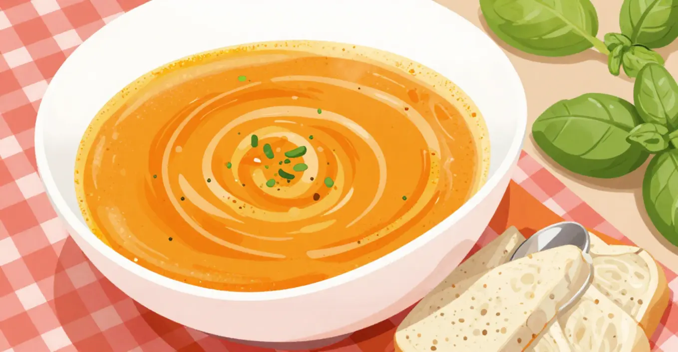 soupe tomate basilic