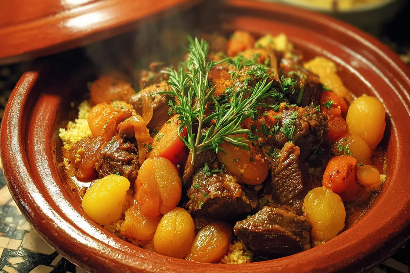 tajine d'agneau abricots miel