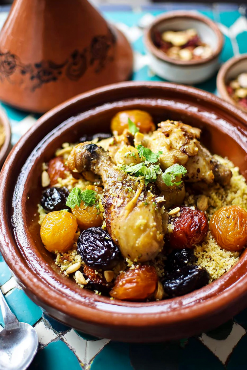 tajine lapin fruits secs