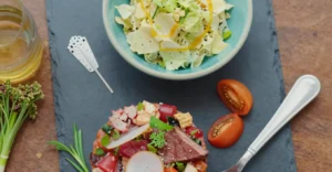 tartare veau italienne salade fenouil