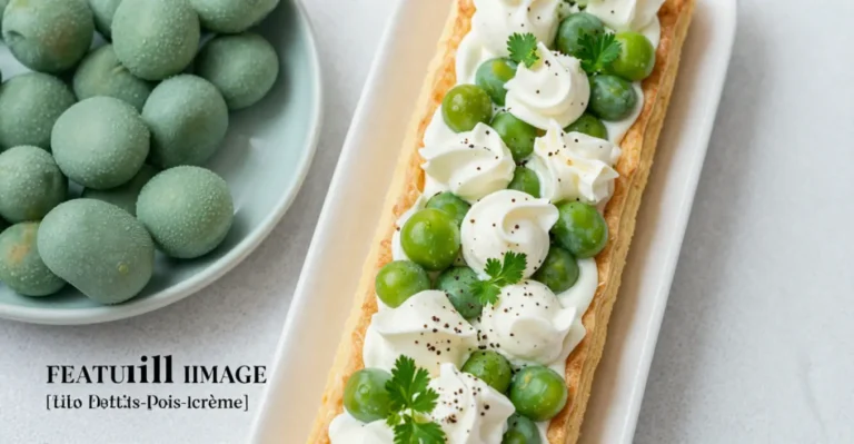 tarte filo petits pois crème
