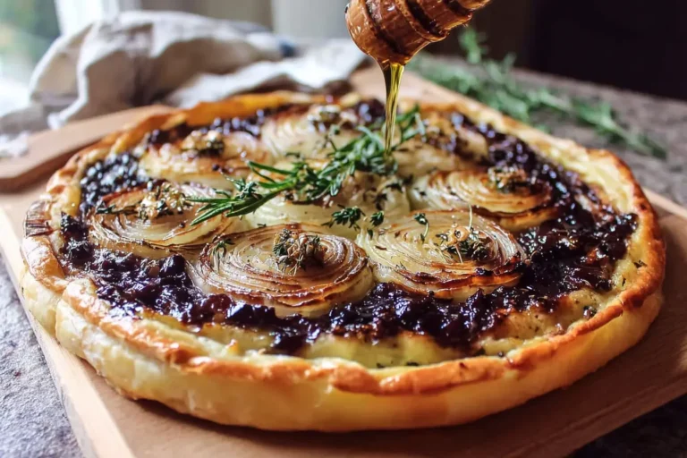 tarte fine brie compotée oignons